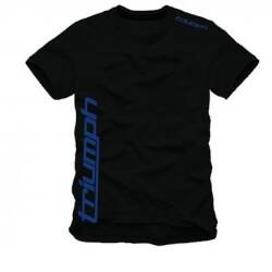 TRIUMPH Sport Script black Tee